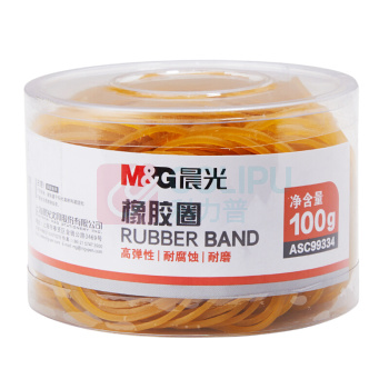 晨光 M&G 橡皮筋 ASC99334 100g/盒 24筒/包 144筒/箱 橡胶 (单位：筒)